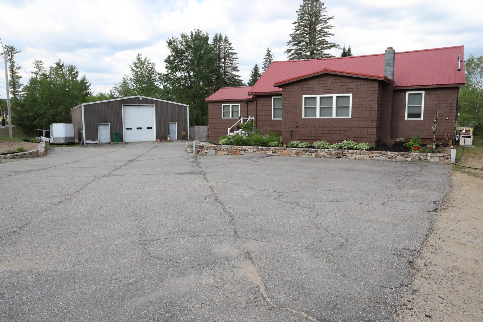 Driveway before sealcoating